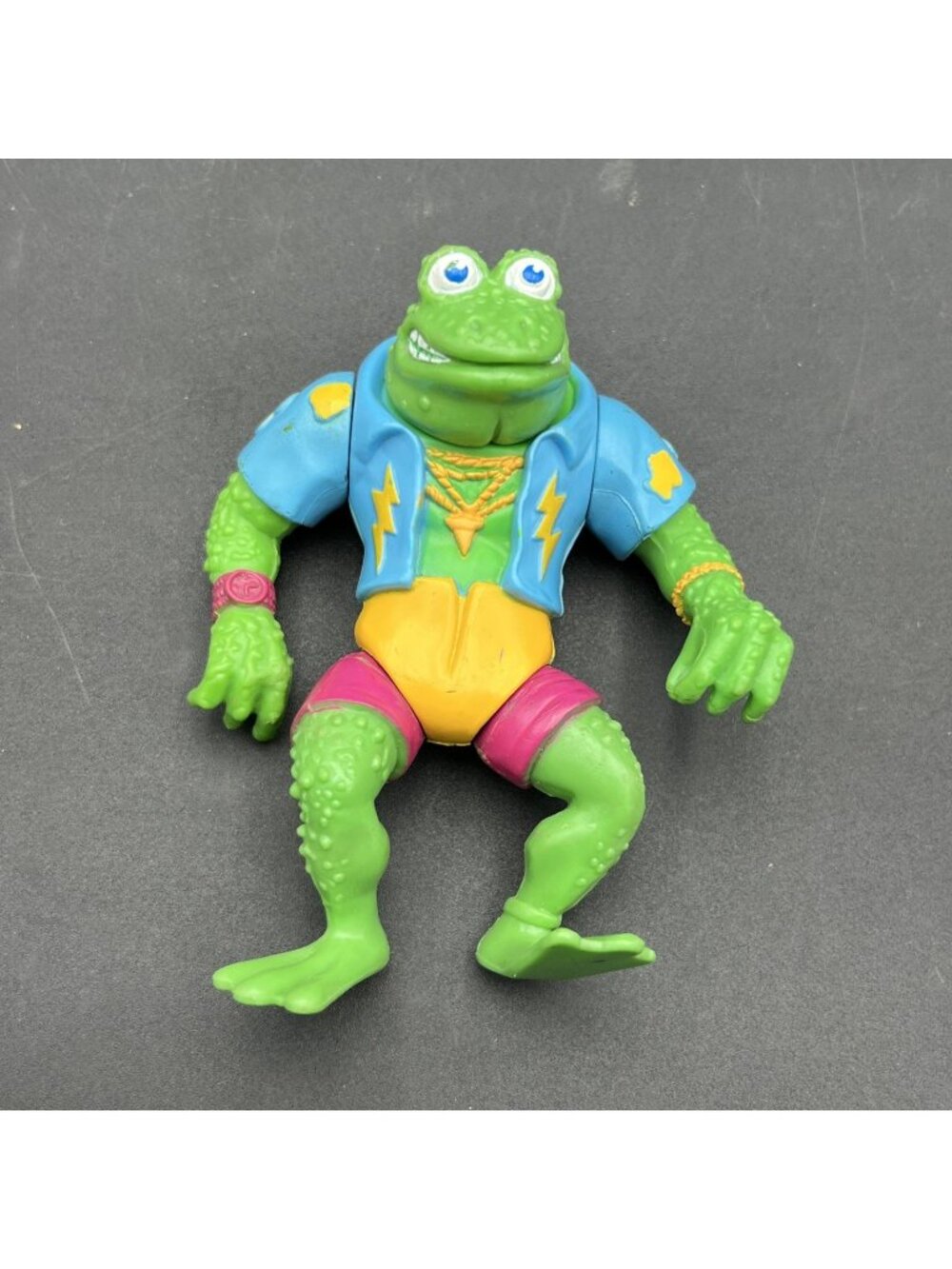 Vintage 1989 Teenage Mutant Ninja Turtles Genghis Frog Action Figure TMNT